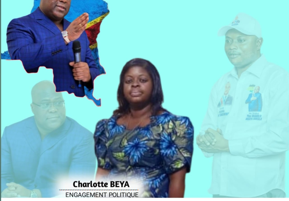 POLITIQUE : Charlotte beya présidente de la ligue des femmes au sein de la fondation benjamin bambi tshitamunyi sensibilise la population de la ville pour un accueil Jérusalem au chef de l‘État Felix tshisekedi.
